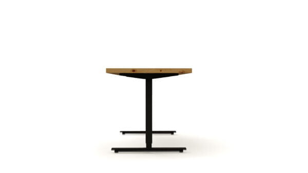 Astoria Seitenansicht Studio Schreibtisch Zirbenholz hoehenverstellbar