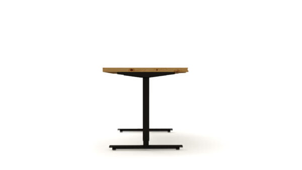Naturia Seitenansicht Studio Schreibtisch Zirbenholz hoehenverstellbar